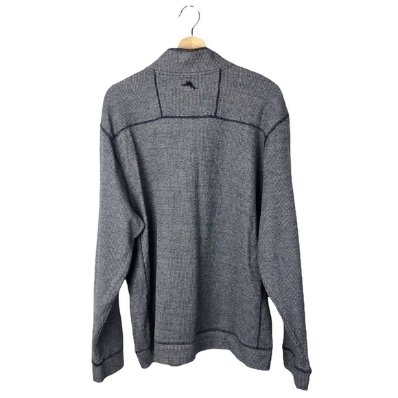 NEW Tommy Bahama Denim Blue 4 Button Pullover Sweater M - Picture 2 of 6